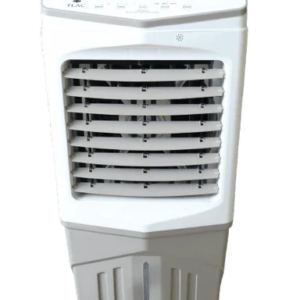TLAC 35L portable evaporative air cooler with adjustable front vents, digital controls and wheeled base