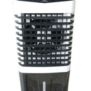 TLAC 50L portable evaporative air cooler with touch controls, adjustable front vents, water level indicator and caster wheels